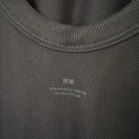 Alexander Wang x Uniqlo Heattech Black Ribbed Scoop Back Thong Bodysuit Size M - Picture 6 of 10